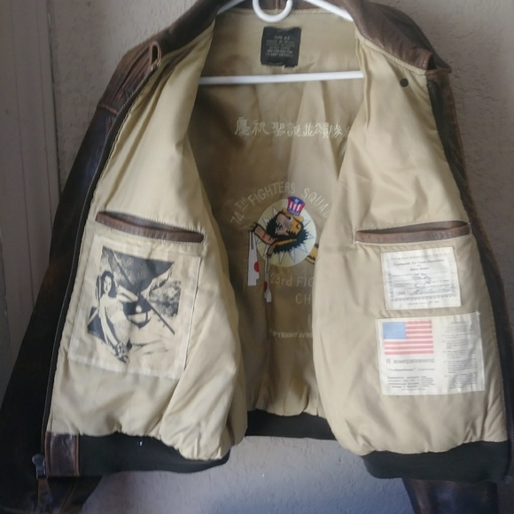 Leather Jacket Avirex LTD Top Gun Style - Picture 4 of 4